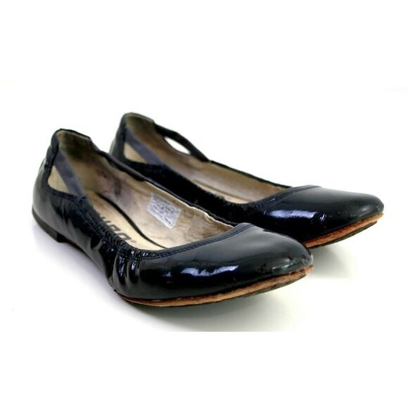 Tsubo DARK GRAY PATENT LEATHER FLAT BALLET SLIP ON SHOES Sz 7 US/38 - Picture 6 of 12